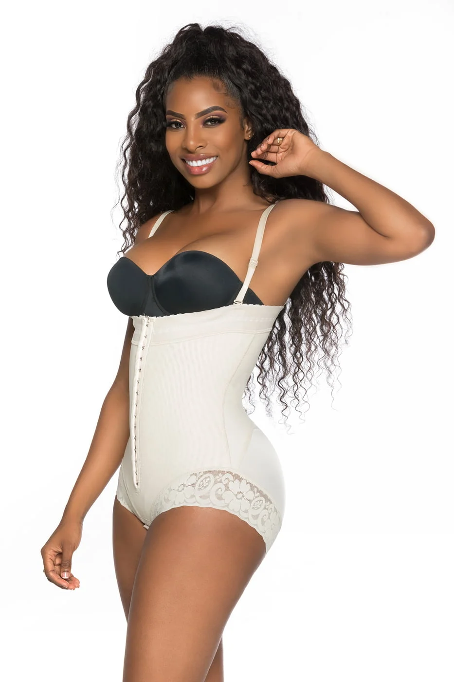 cómo metodología Antagonismo Strapless corset bodysuit with lace. Silene Colombian Shapewear